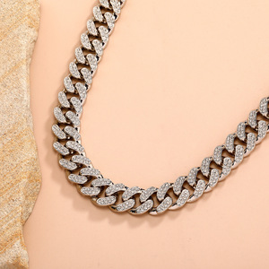 Cadena Cubana Unisex Clásica Personalizada de 14mm de Una Sola Fila, Estilo Europeo Americano, de Moda, Superventas para Raperos - Product Image 3