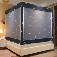 Moustiquaire anti-chute pour chambre familiale, yourte, rideau occultant intégré