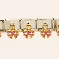 Bijoux en acier inoxydable 9mm classique liens bleu oeil de cristal dangle Charme Italien Bracelet compatible à Zoppini
