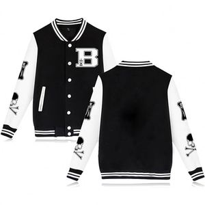 High Quality Polyester Bomber Clothing <b>Slim</b> <b>Fit</b> Customizable logo Youth Windproof Baseball <b>Jackets</b> - Product Image 2
