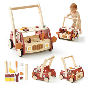 Offre Spéciale – Centre d'activités multifonctionnel en bois certifié CE CPC pour enfants – Trotteur d'apprentissage unisexe pour bébés - Product Image 3