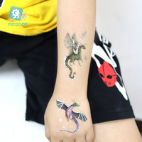 Romotion-oxic attoo et ilver inosaur-onster-esigns-artoon-attoo-ticker