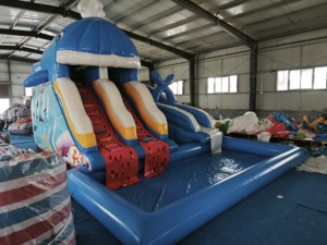 10*8*6,5 M personalizado de alta calidad grande flotante inflable agua Parque de Atracciones juguetes acuáticos columpio inflable tobogán balancín - Product Image 2