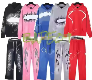 Tuta con Cappuccio <span class=keywords><strong>da</strong></span> Uomo, Completo Sportivo di Design per Uomini e Donne, Tuta alla Moda Oversize con <span class=keywords><strong>Pantaloni</strong></span> Casual - Product Image 3
