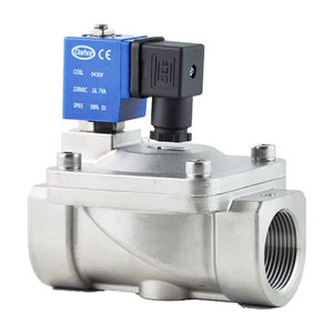 Darhor PN16 katup Solenoid, <span class=keywords><strong>2</strong></span> cara 1/<span class=keywords><strong>2</strong></span> "NPT biasanya tertutup baja anti karat 304 <span class=keywords><strong>Pilot</strong></span> dioperasikan air segel NBR 220VAC 120VAC - Product Image 3