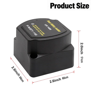 Isolateur de batterie double intelligent 12V 140A, relais sensible <span class=keywords><strong>à</strong></span> la tension VSR pour fourgons, camions, <span class=keywords><strong>camping</strong></span>-cars, motorhomes - Product Image 4