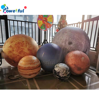 Ballons gonflables en PVC avec éclairage LED, ballons de planètes pour décoration de fête