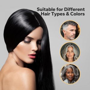 Shampoo Colorante EISHOWT alle Erbe di Ginseng 4in1, Copertura 100% dei Capelli Bianchi, Nero Naturale per Negozi Africani - Product Image 2