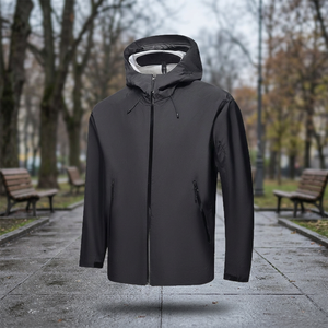 Chaqueta de Invierno para Hombre y Mujer, Impermeable y Cortavientos, con Capucha, Cierre de Cremallera, Color Sólido, Tejido de Punto - Product Image 3