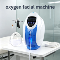 Machine de beauté faciale à oxygène pur OEM ODM avec masque LED en dôme et pistolet pulvérisateur Hydra pour soins de la peau et blanchiment en salon