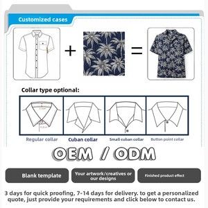 Chemise Hawaïenne Florale Respirante Tendance pour Homme 2026 – Coupe Ample, Idéale Vacances à la Plage, Manches Courtes, Imprimée en Polyester - Product Image 3