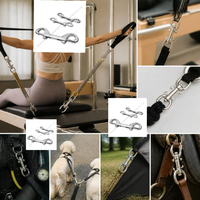 Crochet à ressort pivotant à double tête pour équipement de yoga et Pilates Reformer
