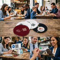 Disco NFC ISO14443A de Epoxi de 30 mm con Impresión Personalizada para Compartir Tarjetas de Visita en Redes Sociales