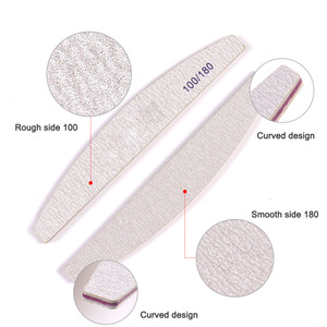 Outils de manucure professionnels de haute qualité <span class=keywords><strong>lime</strong></span> à ongles 80/100/150/180/240 <span class=keywords><strong>double</strong></span> <span class=keywords><strong>face</strong></span> oem logo imprimé personnalisé <span class=keywords><strong>lime</strong></span> à ongles zèbre supérieure - Product Image 4