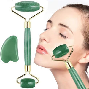 Ensemble d'outils de massage Gua Sha, planche Gua Sha avec rouleaux à double tête, planche faciale avec dispositif Gua Sha pour lifting du visage - Product Image 2