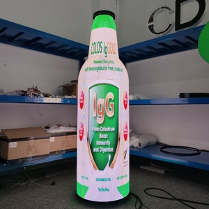 Pantallas y señalización digital para publicidad en vídeo con pantalla LED flexible P2 para botellas de cerveza - Product Image 2