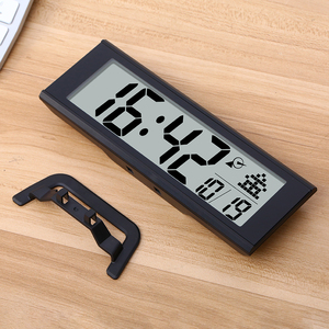 <span class=keywords><strong>Réveil</strong></span> classique à radio-commande avec veilleuse, calendrier, grand écran LCD numérique clair, heure précise, décoration intérieure JJY - Product Image 4