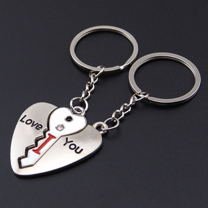 Sản Phẩm Mới Phổ Biến Nhất Ngày Valentine Món Quà Trái Tim Sgape Khóa Và Key Love Couple Móc Khóa - Product Image 4