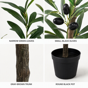 Planta de Olivo Artificial en Maceta, Realista, de 6 pies, con Frutos, para Decoración del Hogar, Venta al por Mayor - Product Image 3