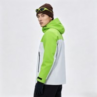 Veste à capuche unisexe en tissu imperméable coupe-vent respirant avec logo personnalisé, fermeture éclair intégrale, idéale pour les activités de plein air en équipe en automne