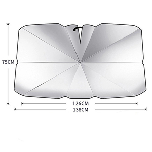 Parasol de coche plegable portátil a prueba de rayos UV, sombrilla de verano, bloque de parabrisas, cubierta protectora solar, regalo de negocios - Product Image 4