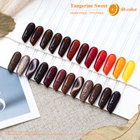 Kit de vernis gel UV AMO Nail Factory Supplies Fall, non toxique, végan, écologique, 48 couleurs, 15 ml, à retirer par trempage