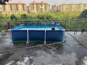 <span class=keywords><strong>Piscine</strong></span> <span class=keywords><strong>tubulaire</strong></span> rectangulaire en PVC authentique et épaisse, avec structure de support renforcée, pour enfants, usage domestique et événementiel - Product Image 3