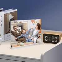 Présentoir acrylique double face transparent en forme de T A4 Stand Card A5 Table Card A6 Publicité Liste de prix