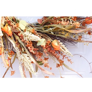 W06242 हस्तनिर्मित <span class=keywords><strong>24</strong></span> इंच Earhead गिरावट घर के सामने दरवाजा धन्यवाद सजावट शरद ऋतु कृत्रिम पुष्पांजलि - Product Image 4