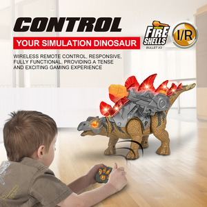 Jouet dinosaure RC Stegosaurus qui marche avec son et lumière, télécommande, modèle de dinosaure, jouet radiocommandé, jouets animaux - Product Image 4
