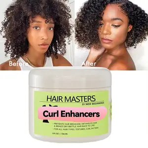Private Label Organic Curl Cream Curly Enhancer Activator Frizz Control For Wavy Curly Hair Curl Defining Hair Curling Cream