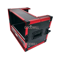 Boîtier de transport professionnel en aluminium Goodcase 8U pour microphones avec tiroir 2U