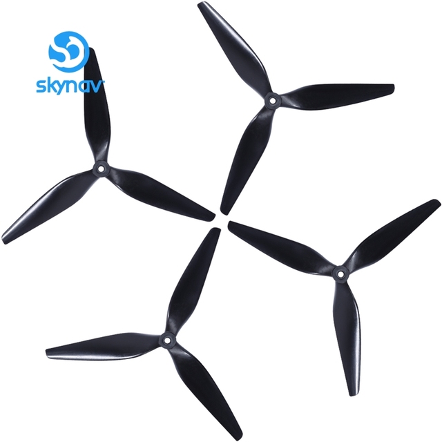 New Hq 9x5x3 9 Inch 3-Blade Propeller Black Glass Fiber Reinforced Nylon Frame Diy Parts For Fpv Longrange Drones (1cw+1ccw)