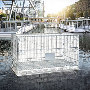 पेशेवर भंडारण और कार्गो उपकरण के लिए अनुकूलित भारी शुल्क तार रोल ट्रॉली पिंजरे बड़े फोल्डेबल डिजाइन - Product Image 3