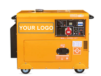 Groupe électrogène diesel silencieux et portable Binshi Power à prix abordable, de 2 kW à 9 kW, refroidi par air, idéal pour les campus et les résidences.