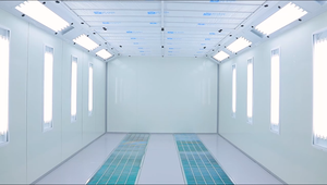 Cabine de <span class=keywords><strong>peinture</strong></span> automobile à économie d'énergie avec panneaux sandwich EPS / échangeur de chaleur en acier inoxydable et éclairage LED - Product Image 6