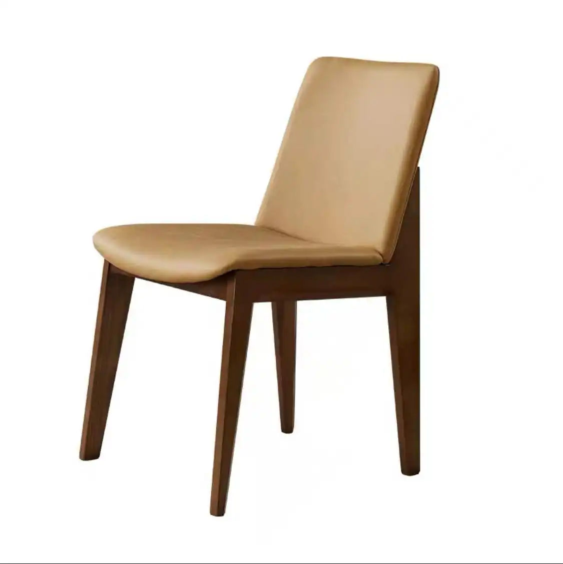 Modern Fashion Solid Wood Dining Chair Senior Care Cruise Restaurant Furniture Fabric Chairs Upholstery for Hotel Dinig Chair