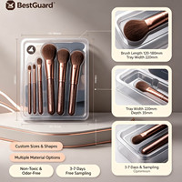 Plateau cosmétique en blister personnalisé, emballage en plastique PET transparent pour pinceaux de maquillage, coffret cadeau beauté