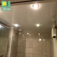 Panneau mural de style luxueux Foshan, spécifications du plafond en PVC pour garage