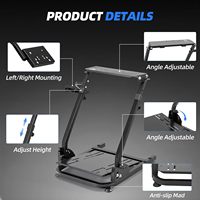 Support de volant de jeu sans fil A9 pour Logitech G25 G27 G29 G920 G923 GT500 T300RS V9 V900, réglable en inclinaison, en métal