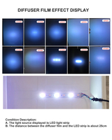 LGT075J Film diffuseur de lumière LED en gros de Chine, film de diffusion en plastique pour téléviseur à double surface anti-buée