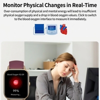 Nouvelle montre connectée C23, écran HD 2.01 pouces, montre de sport tendance, podomètre, moniteur de fréquence cardiaque, surveillance de la glycémie