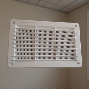 Rectangular Built-In <b>Grille</b> White PP 200x150mm <b>Ventilation</b> Fan Part - Product Image 3