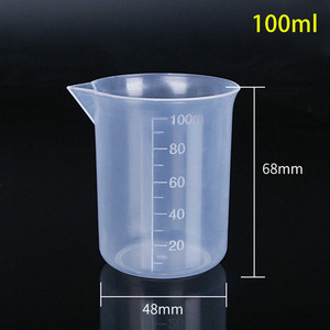Taza medidora de plástico semitransparente de 100ml, 50ml, 30ml para mezclar pigmentos y pintar modelos - Product Image 5