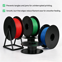 Gulungan Filamen Printer 3D Kosong 1KG, 200mm, Plastik ABS/PC, Dapat Digunakan Kembali, Langsung dari Pabrik, untuk Penyimpanan Gulungan Filamen Printer FDM