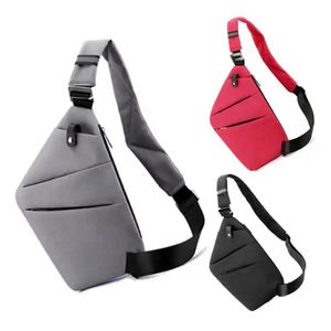 Nouvelle Sacoche Poitrine Tendance en Toile pour Homme, Sac Banane Sportif, Sac à Bandoulière Multifonction Anti-vol - Product Image 1