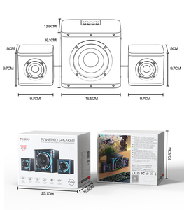 Yesido bt5.4 40W có dây/không dây chế độ kép nhiều phương pháp kết nối 2.1 kênh RGB BT loa không dây ysw41 - Product Image 6