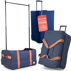 Muestra gratuita: Este bolso de baile rodante con perchero y estuche colgante para cosméticos es perfecto para espectáculos de danza. - Product Image 6