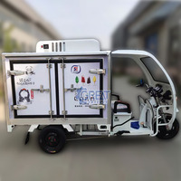 Chine van réfrigérateur cargo tricycle congélateur tricycle camion à poisson chariot réfrigérateur conteneur alimentaire mobile caravane