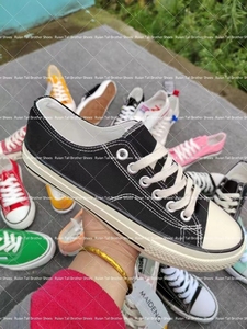 Cao Top Ren UPS phong cách cổ điển các cặp vợ chồng Giày loạt trượt trên unisex Giày vải thường đi bộ Sneakers Cổ giày - Product Image 6